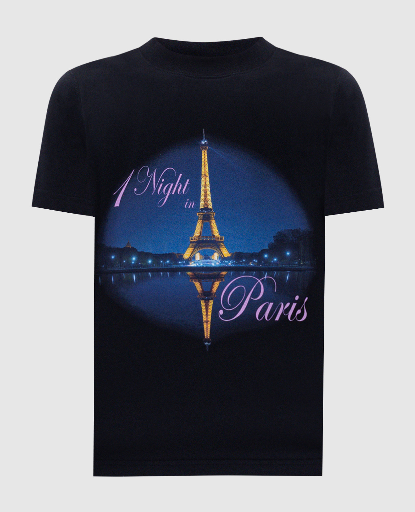 Black T-shirt with branded print Vetements