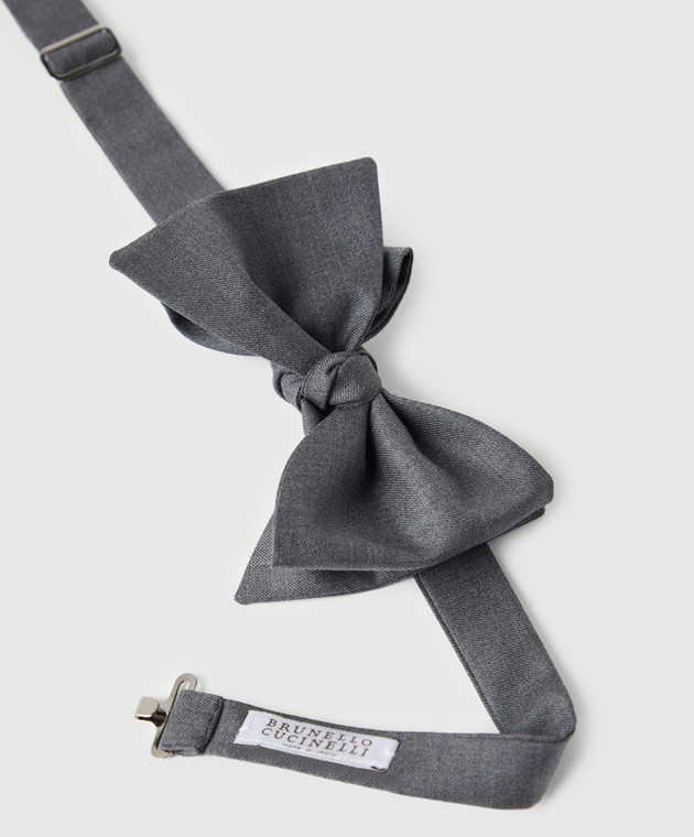 Brunello Cucinelli - Gray butterfly made of wool and silk