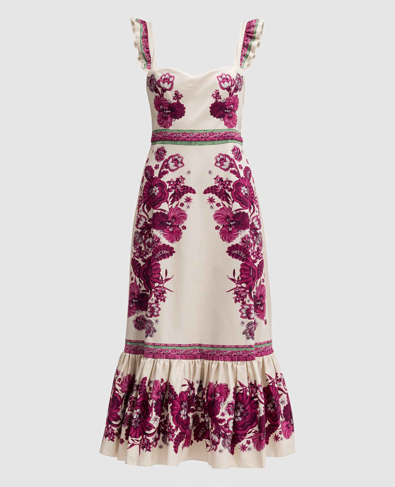 

Zodiac Placée Purple beige dress in floral print La DoubleJ