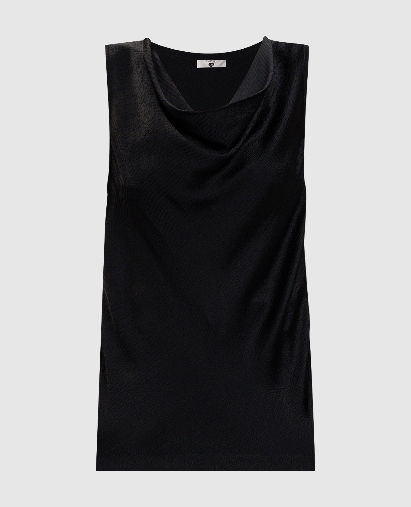 Black top with logo Twinset