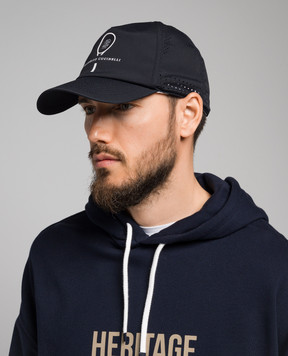 Brunello Cucinelli Blue cap with logo MCAP9910T