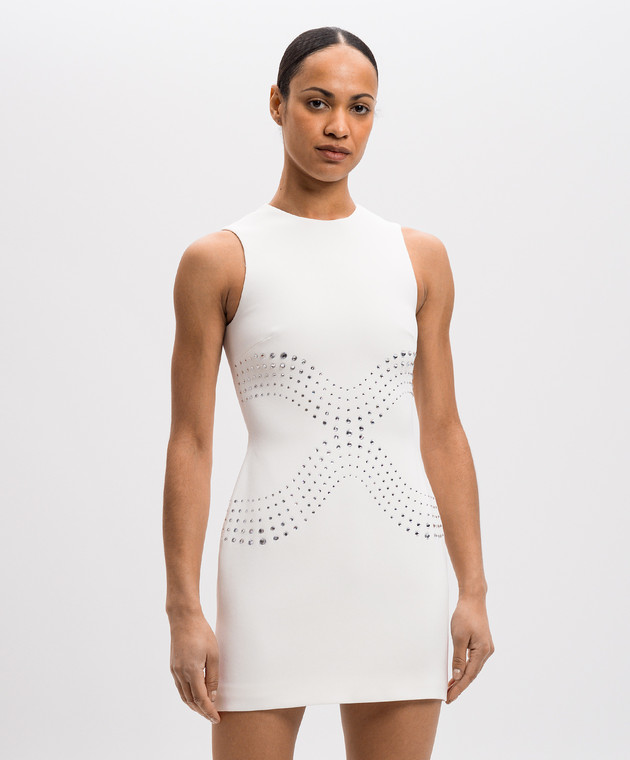 David Koma - White mini dress with crystals AW24DK68DA - shop with European  delivery at Symbol