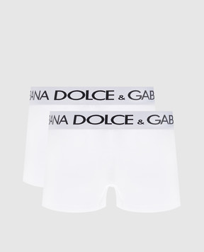 Dolce&Gabbana Set of white boxer briefs with logo M9D70JONN97