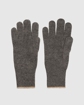 Brunello Cucinelli Gray cashmere gloves M2293118