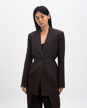 Khaite BECKETT khaki jacket 61424092W4092