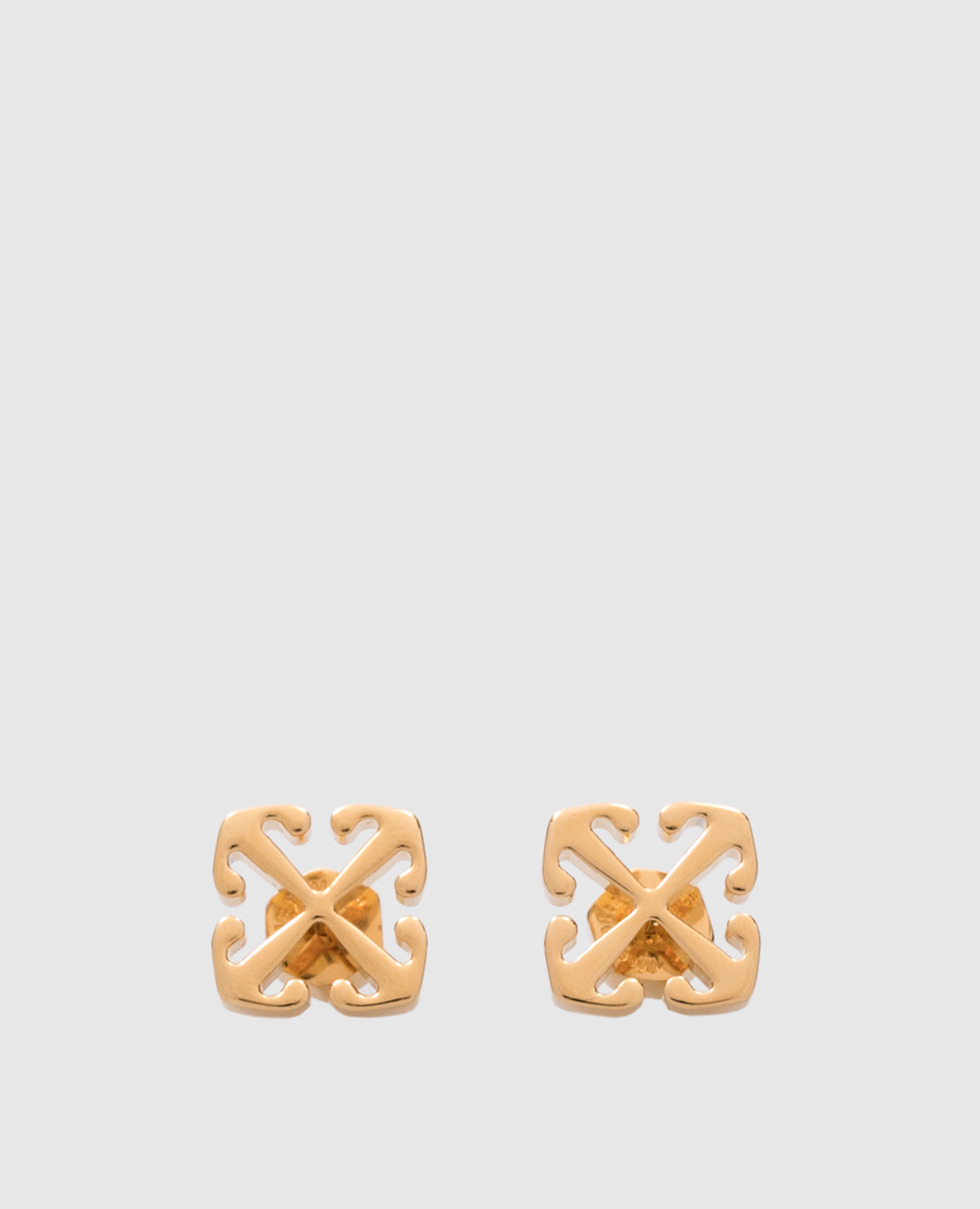 

Gold earrings with Arrow logo Off-White, Золотистый