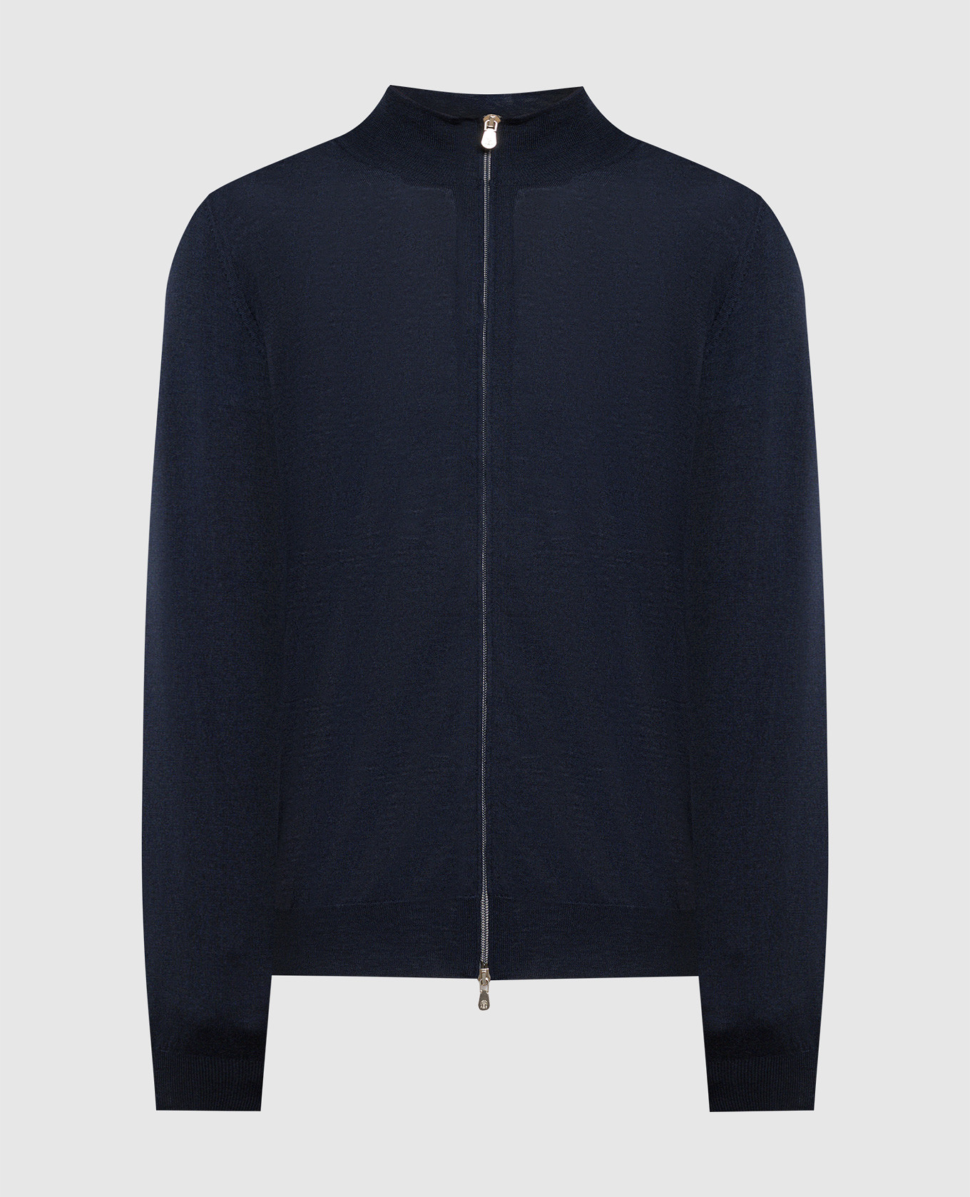 

Blue wool and cashmere cardigan Brunello Cucinelli, Синий