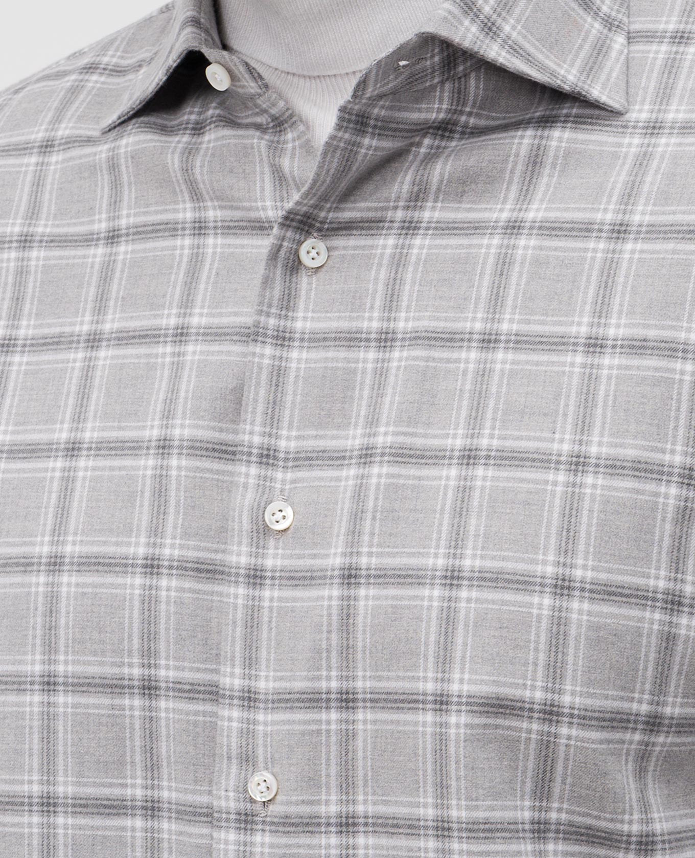 

Gray checkered shirt ISAIA, Grey