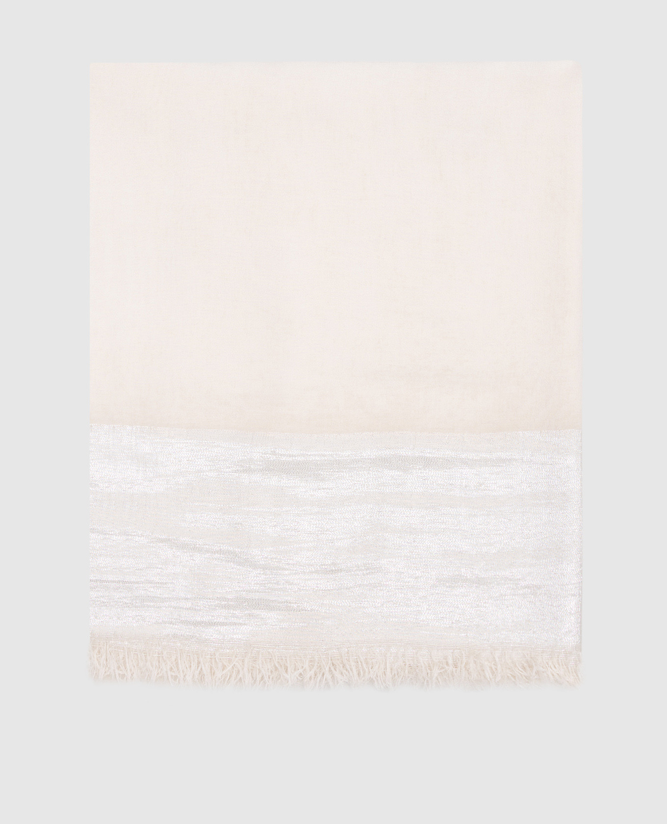 

Beige scarf with lurex Peserico