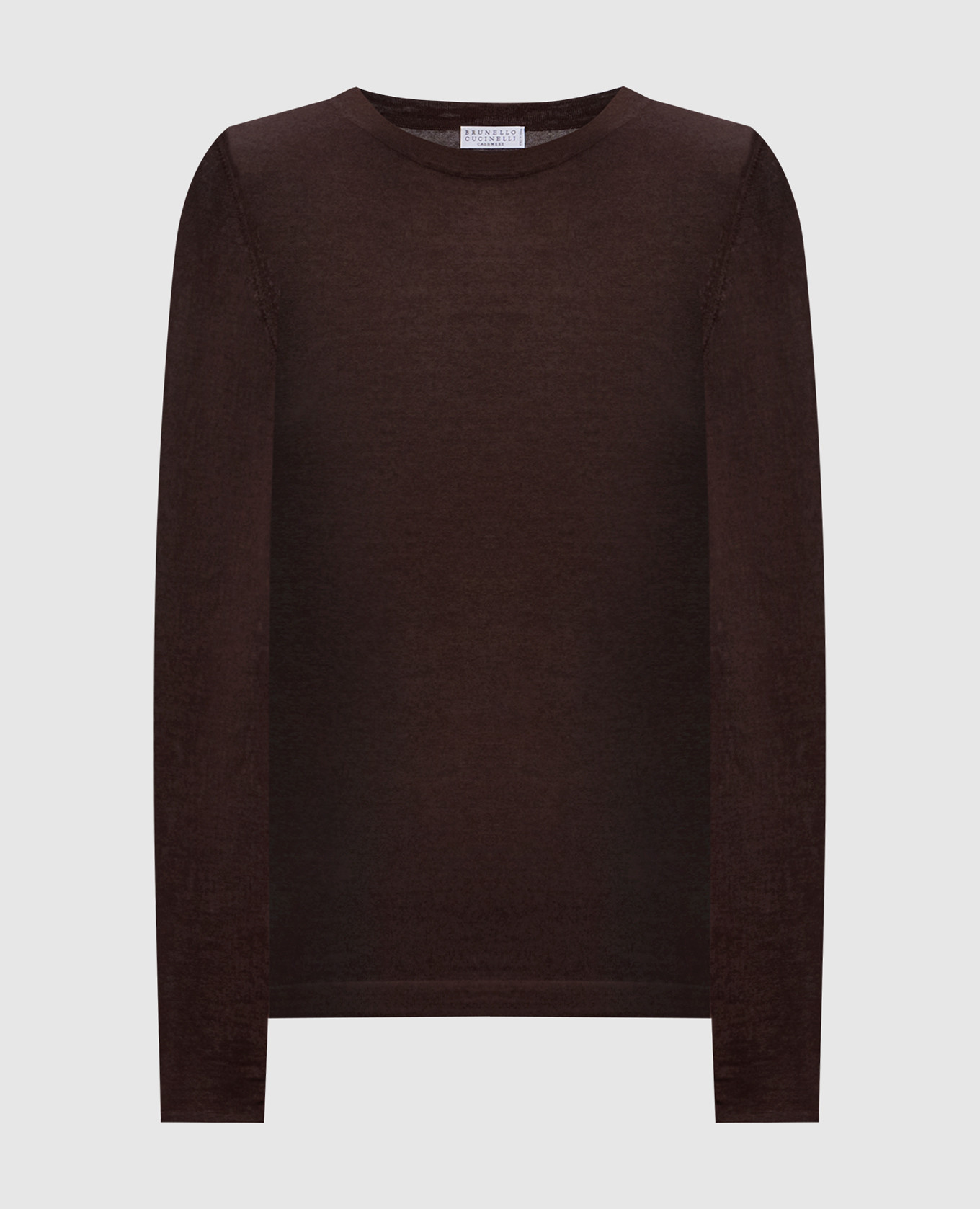 Brown cashmere and silk jumper Brunello Cucinelli