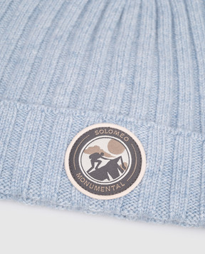Brunello Cucinelli Children's blue cashmere hat B22M90070A