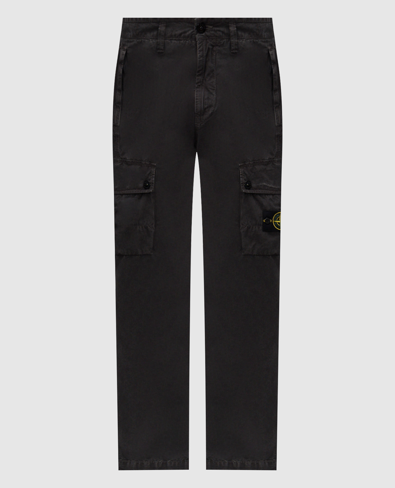 Gray cargo with logo patch Stone Island
