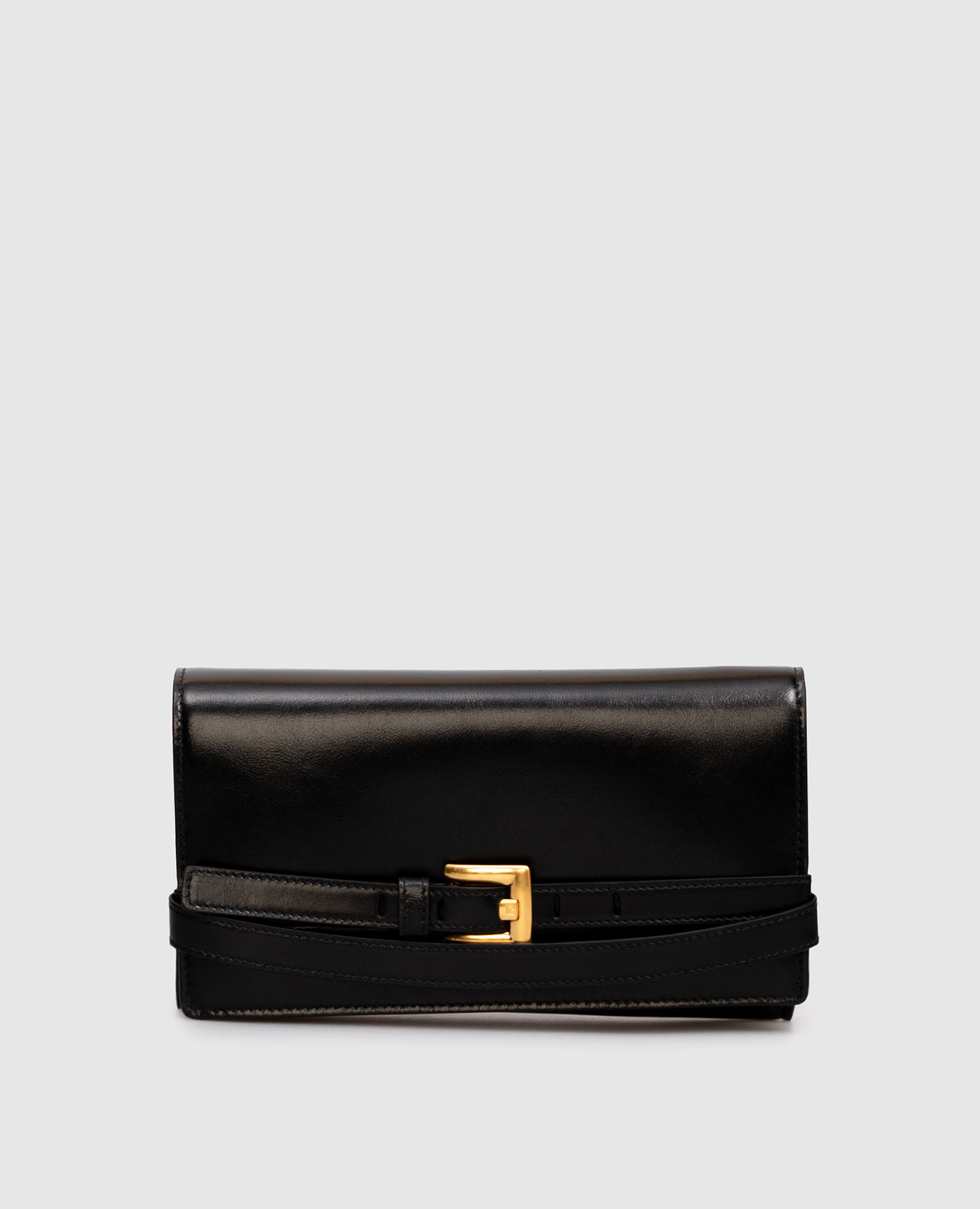 

Black leather Shuffle clutch Balmain