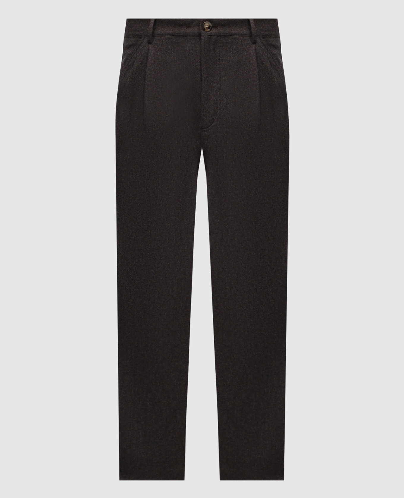 Brown wool pants Brunello Cucinelli