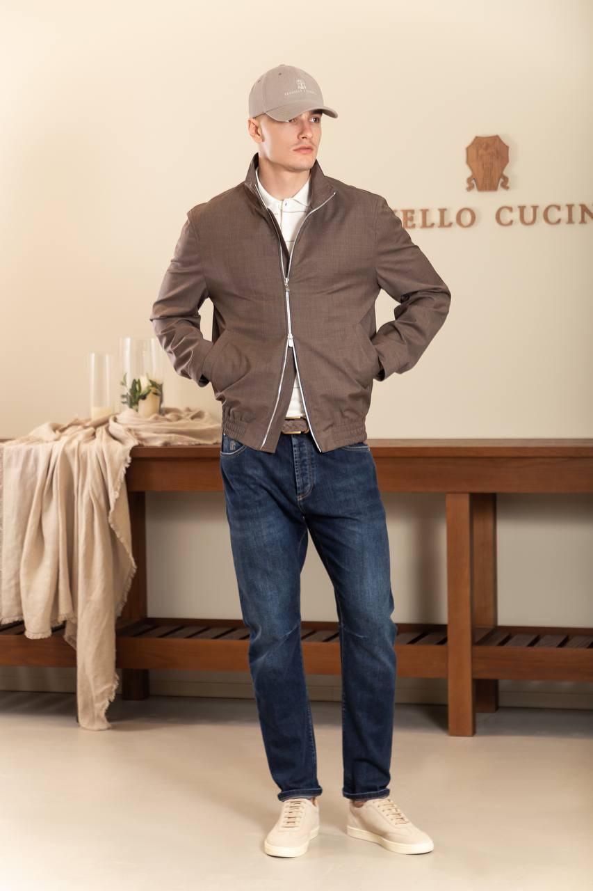 

Brown wool jacket Brunello Cucinelli