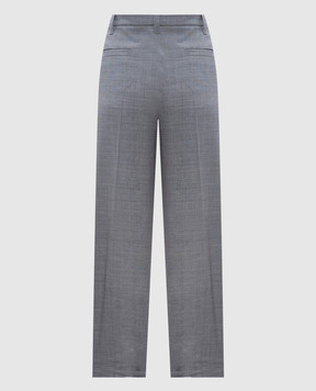 Brunello Cucinelli Gray pants made of wool ML154P8607