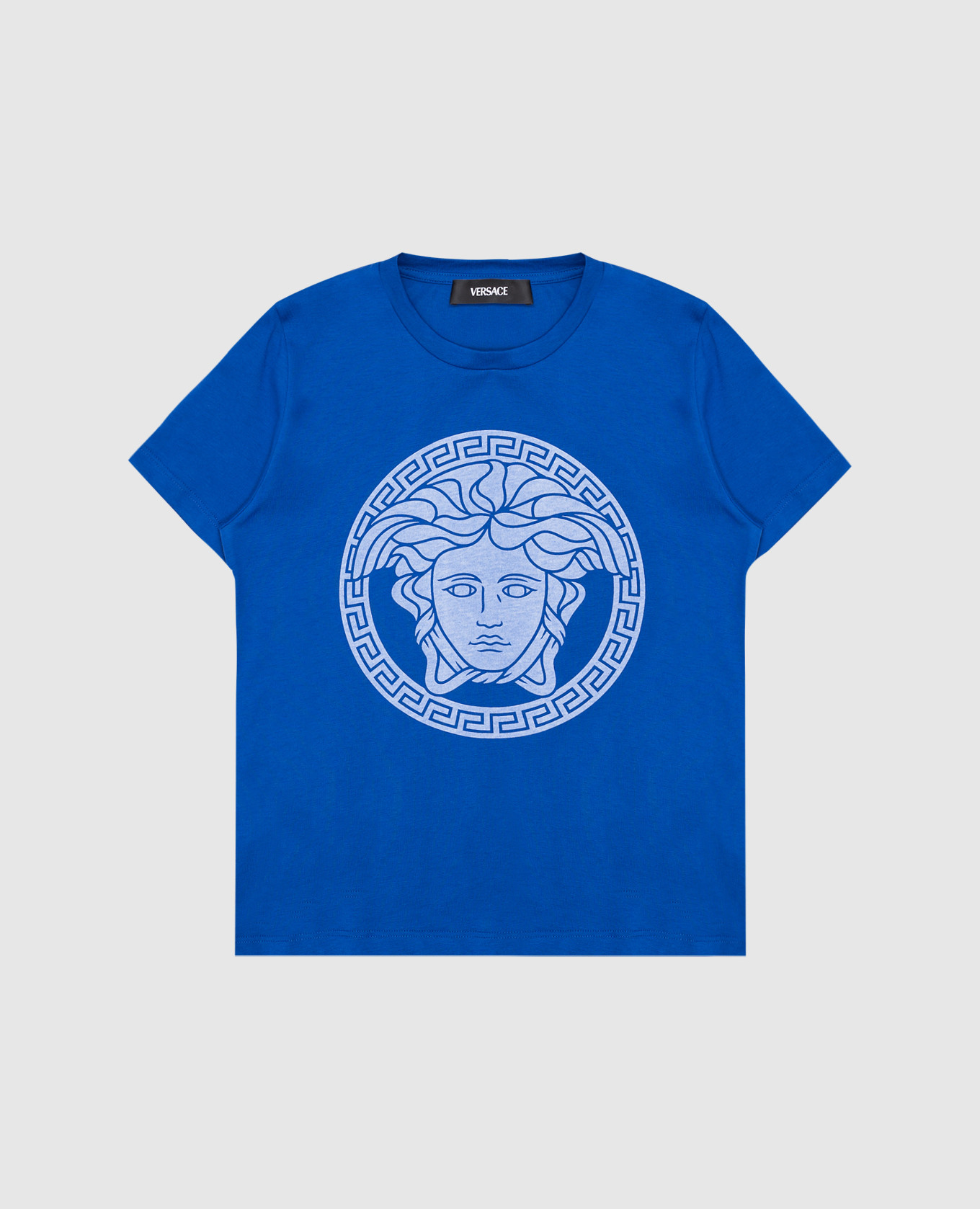 Children&#39;s blue Medusa T-shirt Versace