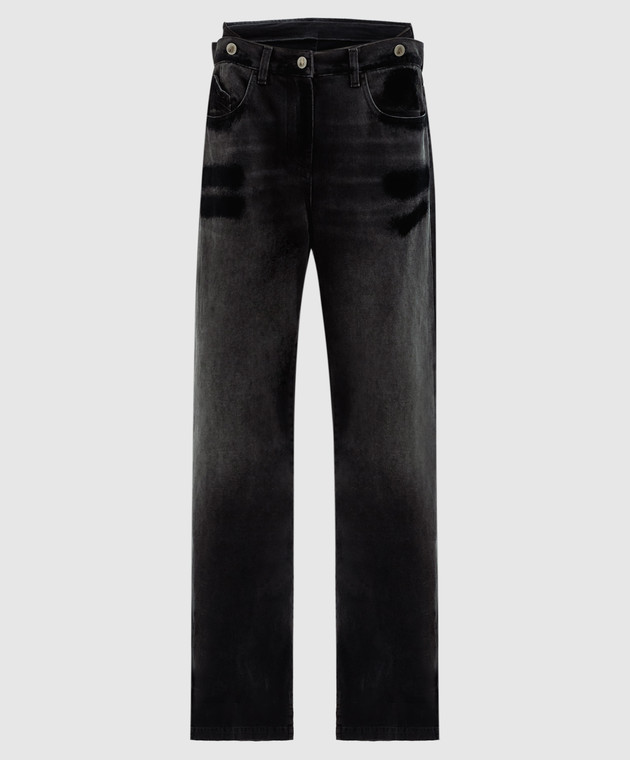 The Attico - Black jeans with a worn effect 248WCP190D075