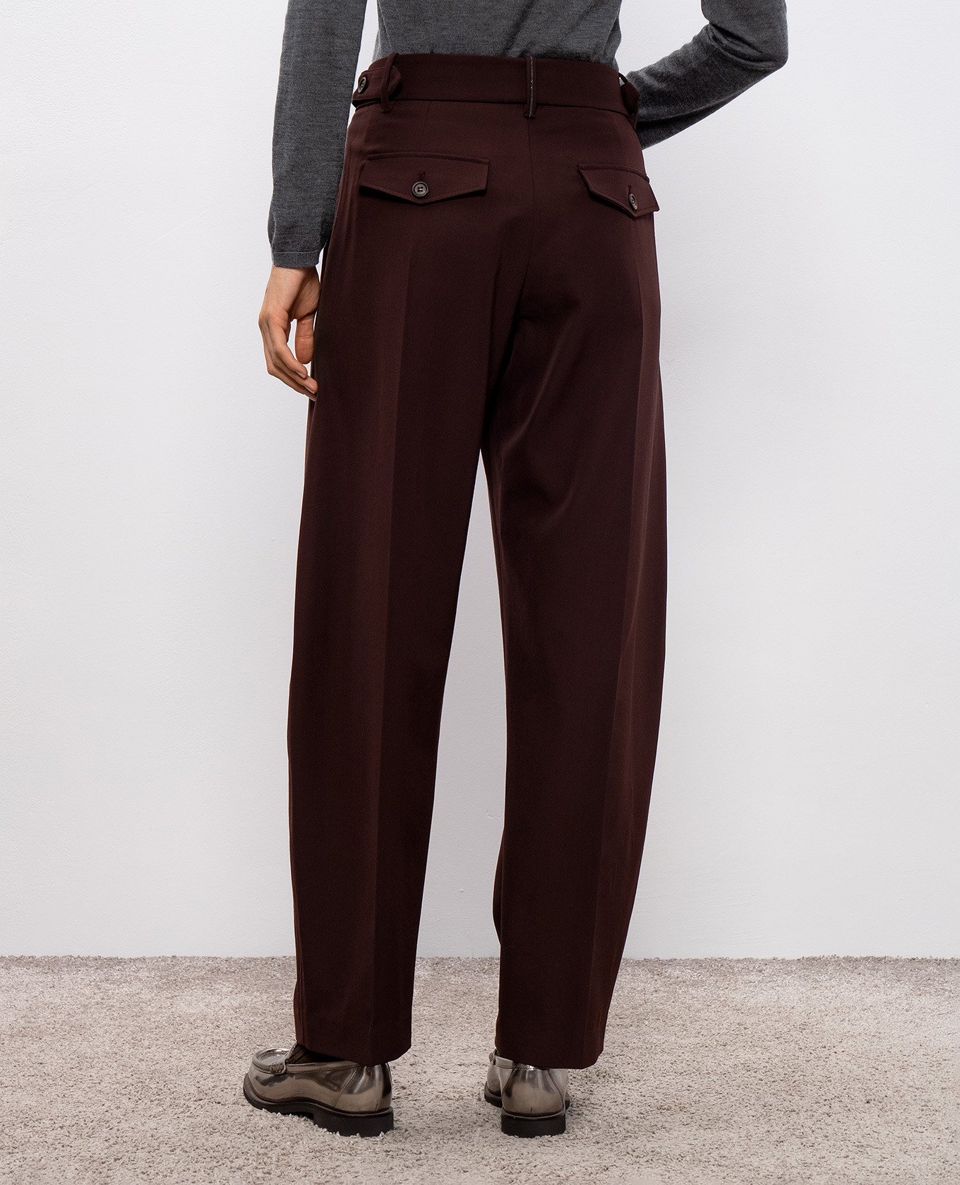 

Burgundy wool pants Brunello Cucinelli
