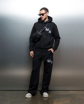 AMIRI ANGEL black sweatpants with logo embroidery AMJYSP1011