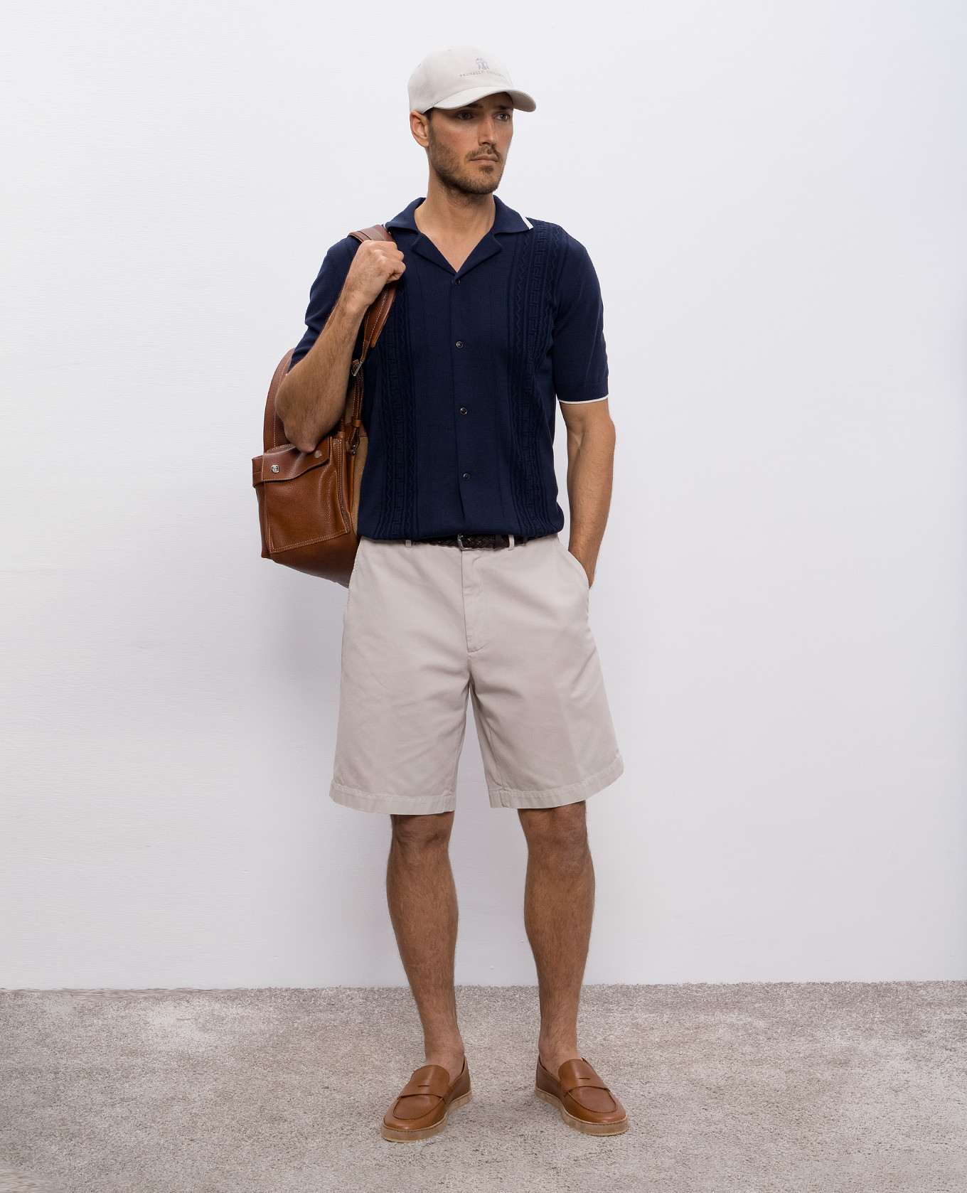

Blue shirt with a pattern Brunello Cucinelli
