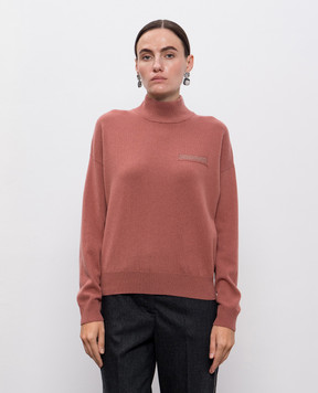 Peserico Pink sweater made of wool, silk and cashmere S99379F129283D