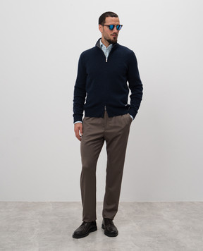 Enrico Mandelli Blue corduroy shirt 0SPORT5502