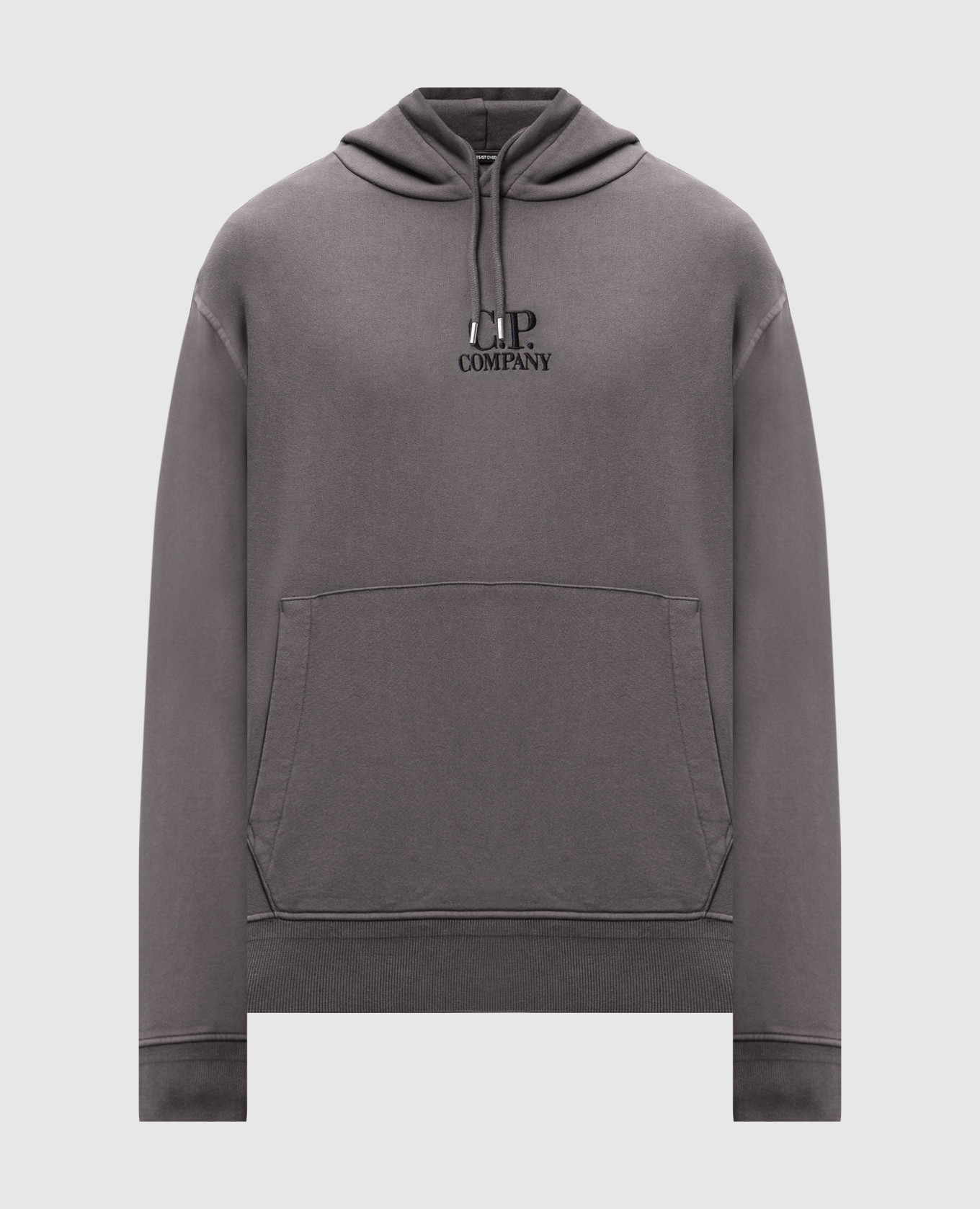 

Grey hoodie with logo embroidery C.P. Company