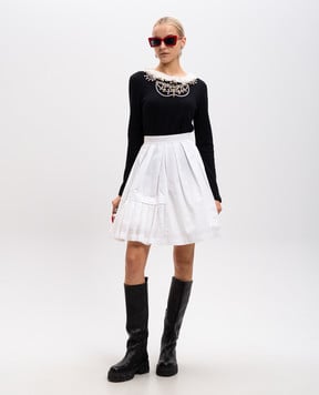 Ermanno Scervino White pleated skirt D302O328PJO