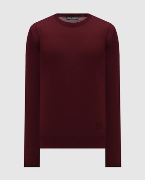 Dolce&Gabbana Burgundy wool jumper GXX02TJDVBV