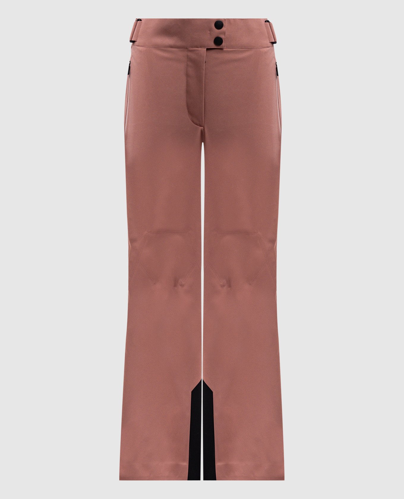Pink ski pants with logo moncler grenoble