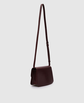 The Row Burgundy leather cross-body bag Sofia 8.75 W1504L39