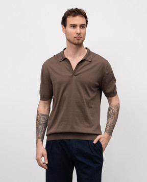 Cashmere&Whiskey Brown polo MB004B