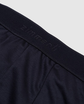 Zimmerli Blue boxer briefs with a logo pattern 2861445