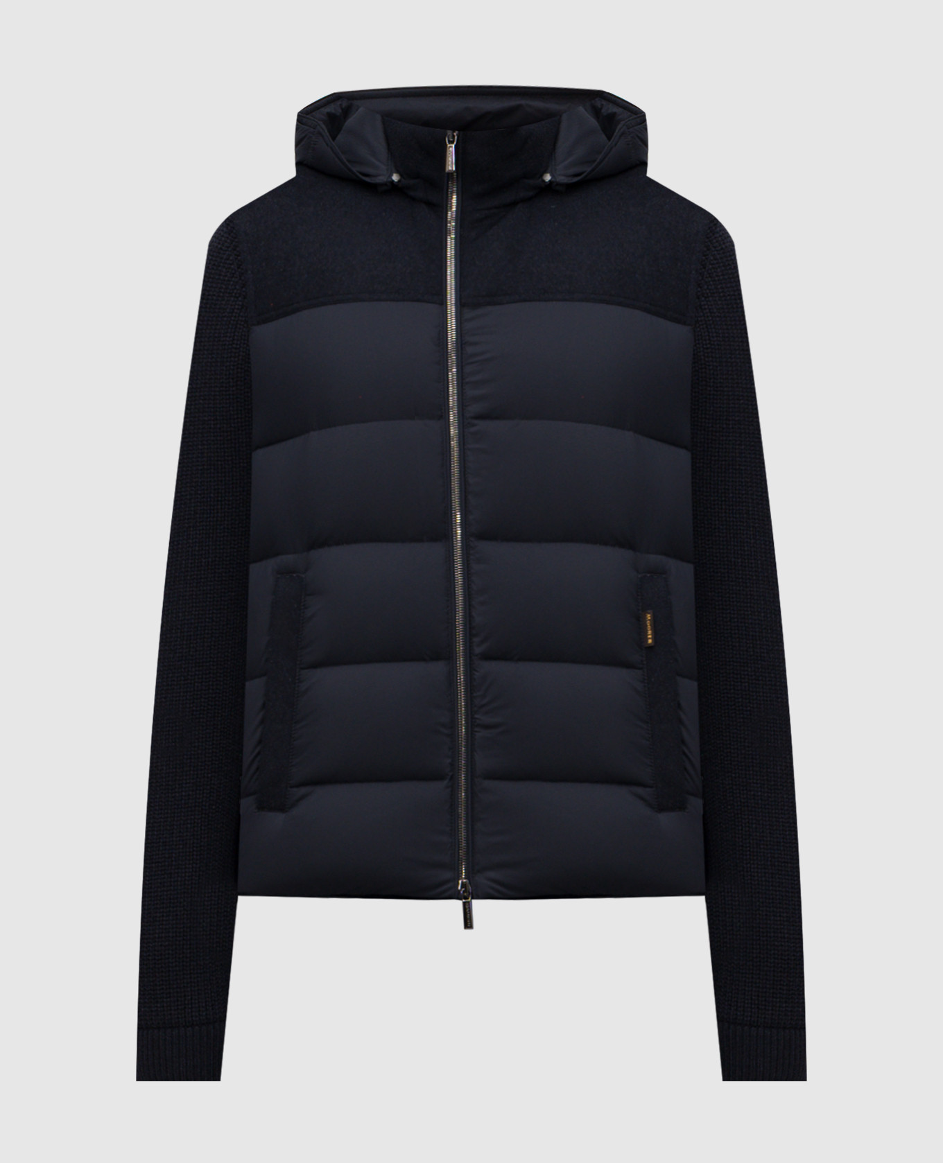ALLORI blue down jacket with wool and cashmere MooRER