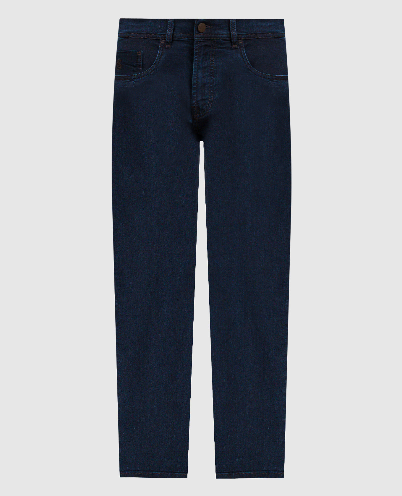 

Blue COSTANTINO jeans with logo embroidery Scissor Scriptor