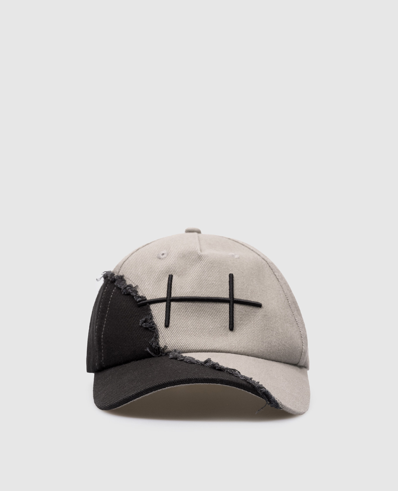 

Gray cap with textured logo embroidery Heliot Emil, Grey