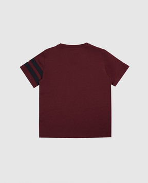 Moncler ENFANT Children's burgundy T-shirt with logo K29548C0000389AFV