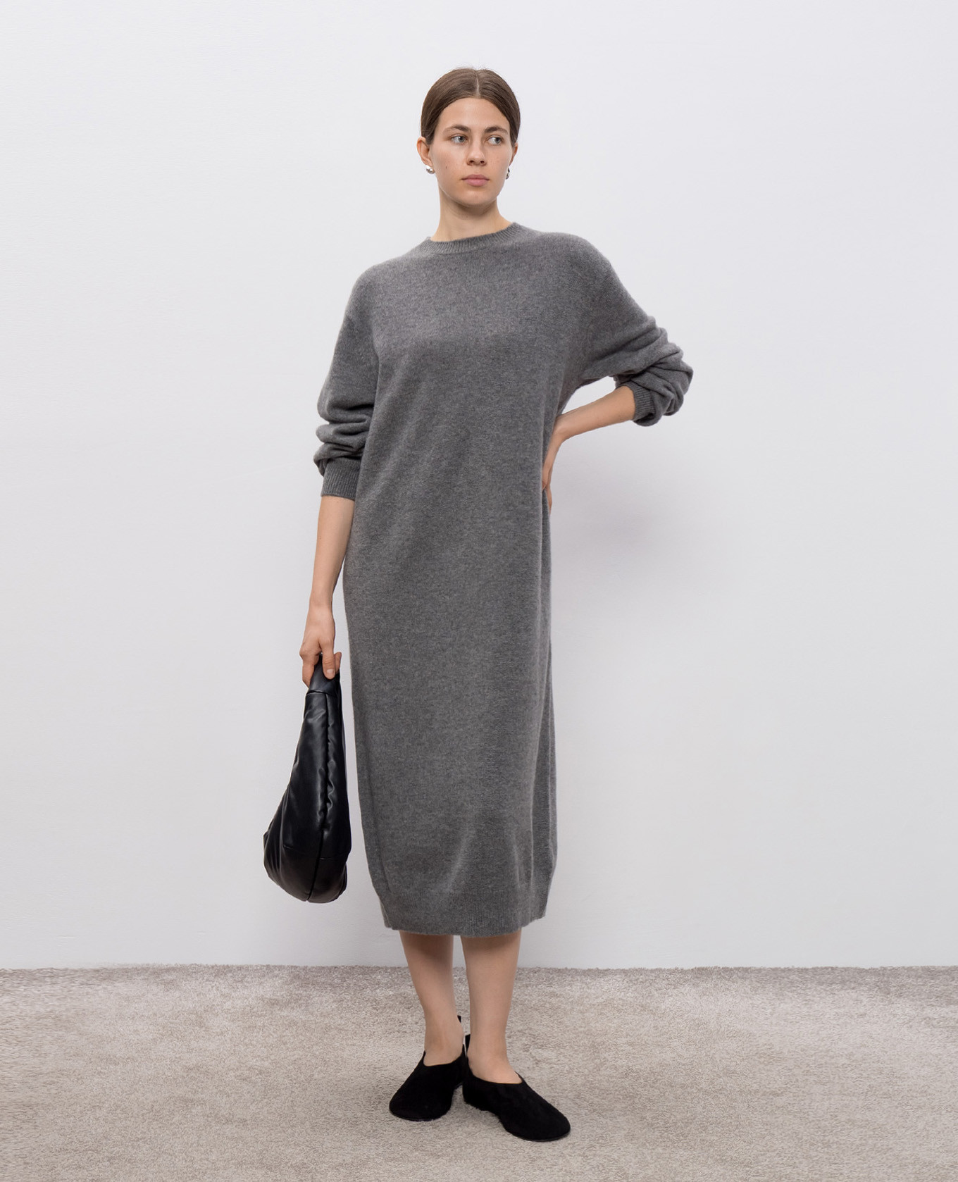 

MARTIN gray cashmere midi dress Sofie D`Hoore, Grey