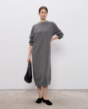 Sofie D`Hoore MARTIN gray cashmere midi dress MARTINYCASH