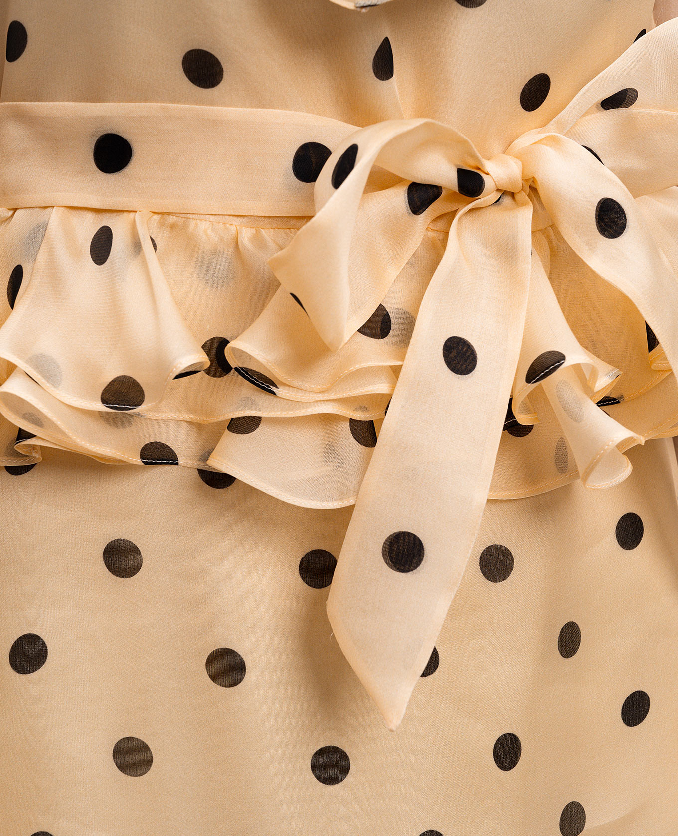 Beige silk mini dress with peas Valentino 5