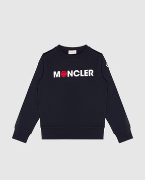 Moncler ENFANT Children's blue sweatshirt with a logo 8G00026809AG1214