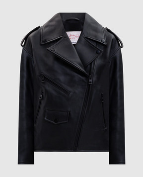 Babe Pay Pls Black leather biker jacket 2106УКР2MATADOR