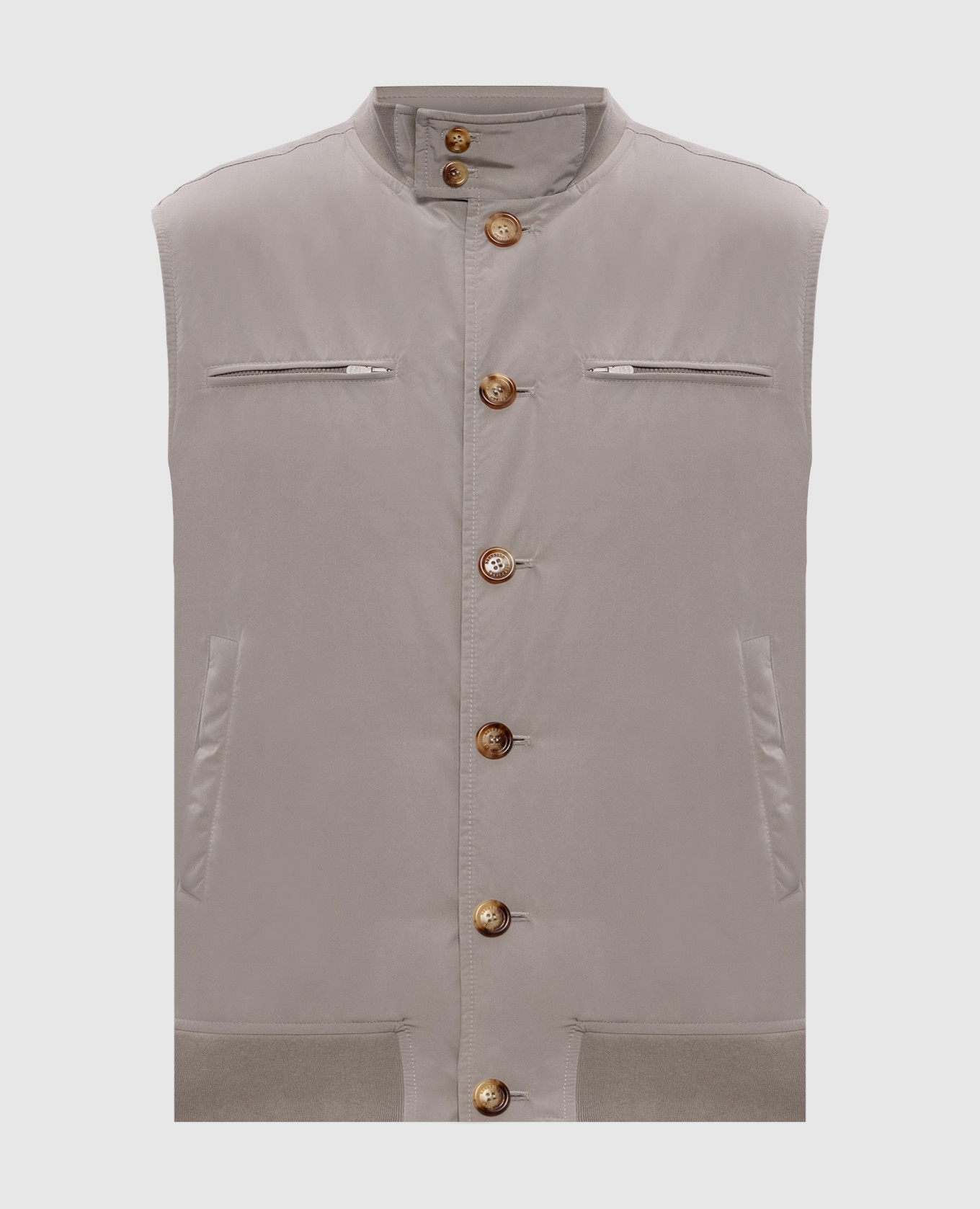 

Khaki vest Brunello Cucinelli