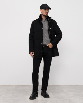 Tom Ford Black jeans with logo patch DPH001DMC084