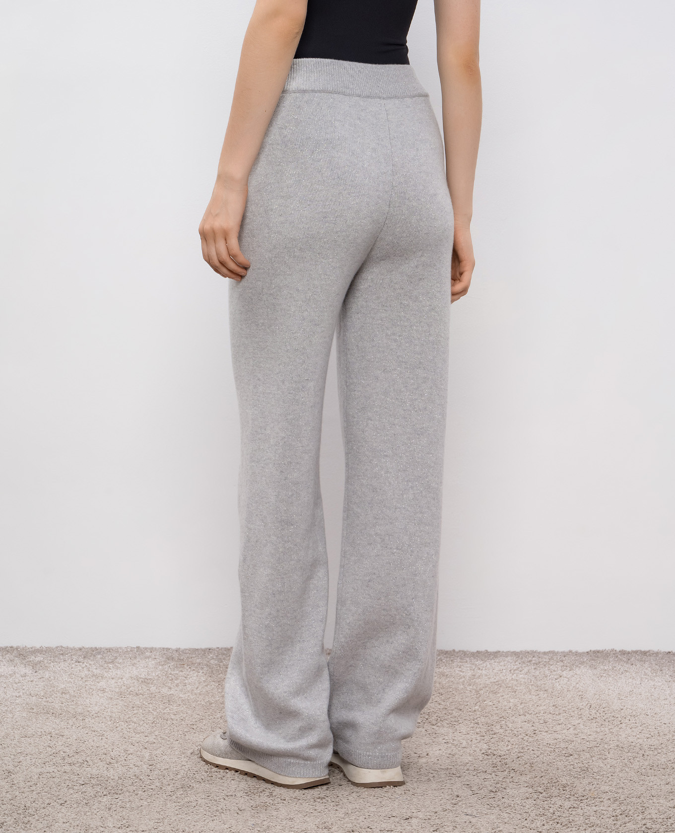 Gray wool and cashmere pants Peserico 4