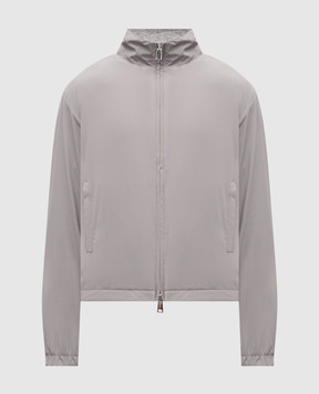 Cashmere&Whiskey Gray reversible jacket with wool and cashmere GM003SC1340476