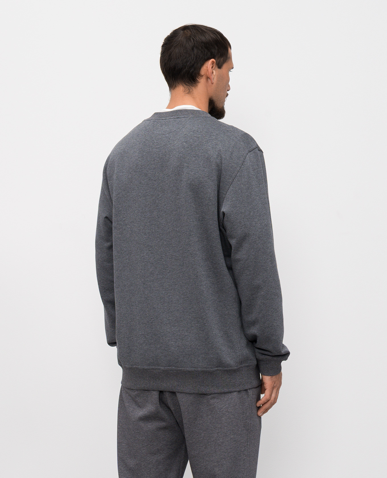 

Gray sweatshirt with branded print Brunello Cucinelli, Grey