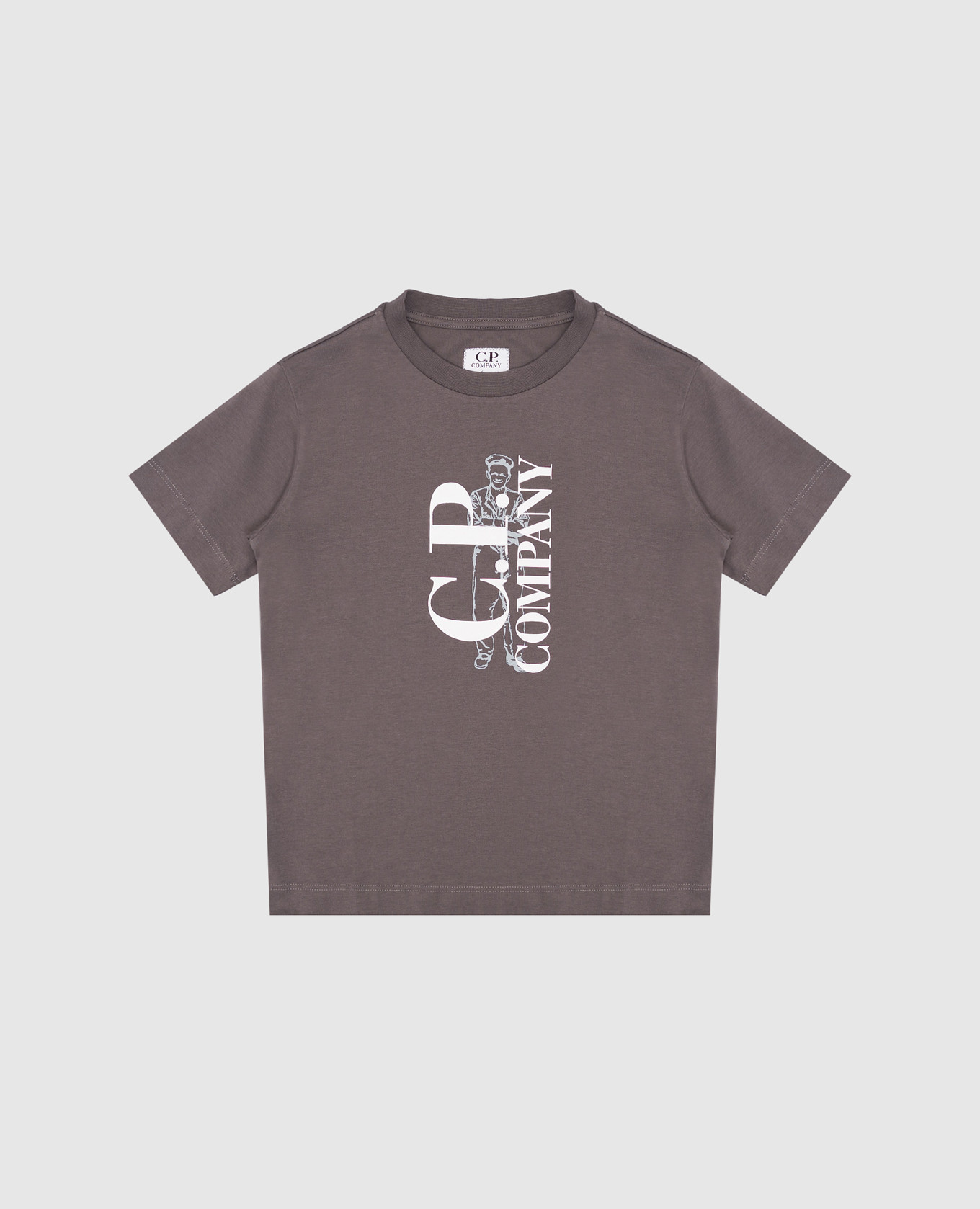 Children's gray T-shirt with logo