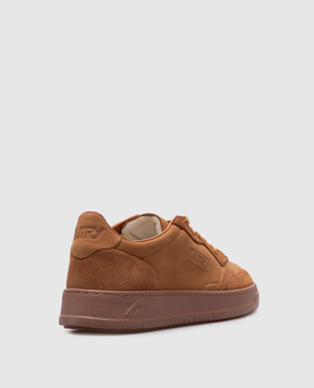 AUTRY MEDALIST brown nubuck sneakers AULMNU03